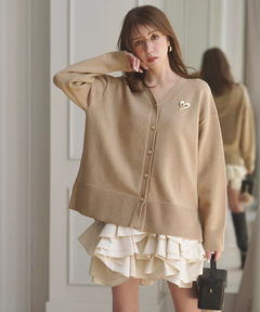 JUSGLITTY(ジャスグリッティー) |〈美香さんコラボ〉カーデ×ペプラムワンピSET