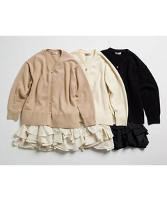 JUSGLITTY(ジャスグリッティー) |〈美香さんコラボ〉カーデ×ペプラムワンピSET