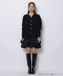 JUSGLITTY(ジャスグリッティー) |〈美香さんコラボ〉カーデ×ペプラムワンピSET