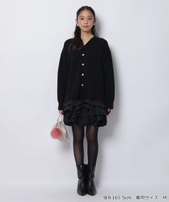 JUSGLITTY(ジャスグリッティー) |〈美香さんコラボ〉カーデ×ペプラムワンピSET