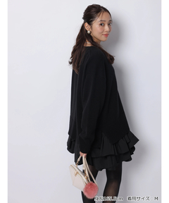 JUSGLITTY(ジャスグリッティー) |〈美香さんコラボ〉カーデ×ペプラムワンピSET