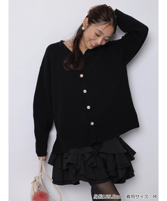 JUSGLITTY(ジャスグリッティー) |〈美香さんコラボ〉カーデ×ペプラムワンピSET