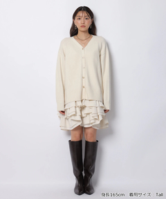 JUSGLITTY(ジャスグリッティー) |〈美香さんコラボ〉カーデ×ペプラムワンピSET