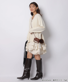 JUSGLITTY(ジャスグリッティー) |〈美香さんコラボ〉カーデ×ペプラムワンピSET