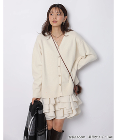 JUSGLITTY(ジャスグリッティー) |〈美香さんコラボ〉カーデ×ペプラムワンピSET