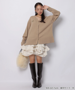 JUSGLITTY(ジャスグリッティー) |〈美香さんコラボ〉カーデ×ペプラムワンピSET