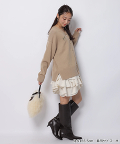 JUSGLITTY(ジャスグリッティー) |〈美香さんコラボ〉カーデ×ペプラムワンピSET