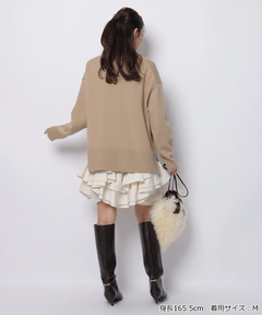 JUSGLITTY(ジャスグリッティー) |〈美香さんコラボ〉カーデ×ペプラムワンピSET