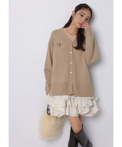 JUSGLITTY(ジャスグリッティー) |〈美香さんコラボ〉カーデ×ペプラムワンピSET