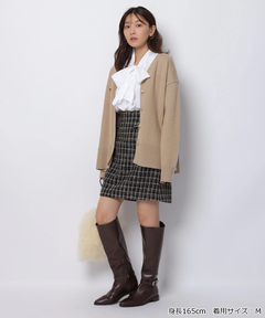 JUSGLITTY(ジャスグリッティー) |〈美香さんコラボ〉カーデ×ペプラムワンピSET