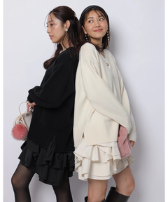 JUSGLITTY(ジャスグリッティー) |〈美香さんコラボ〉カーデ×ペプラムワンピSET