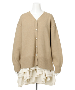 JUSGLITTY(ジャスグリッティー) |〈美香さんコラボ〉カーデ×ペプラムワンピSET