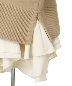 JUSGLITTY(ジャスグリッティー) |〈美香さんコラボ〉カーデ×ペプラムワンピSET