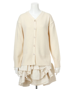 JUSGLITTY(ジャスグリッティー) |〈美香さんコラボ〉カーデ×ペプラムワンピSET