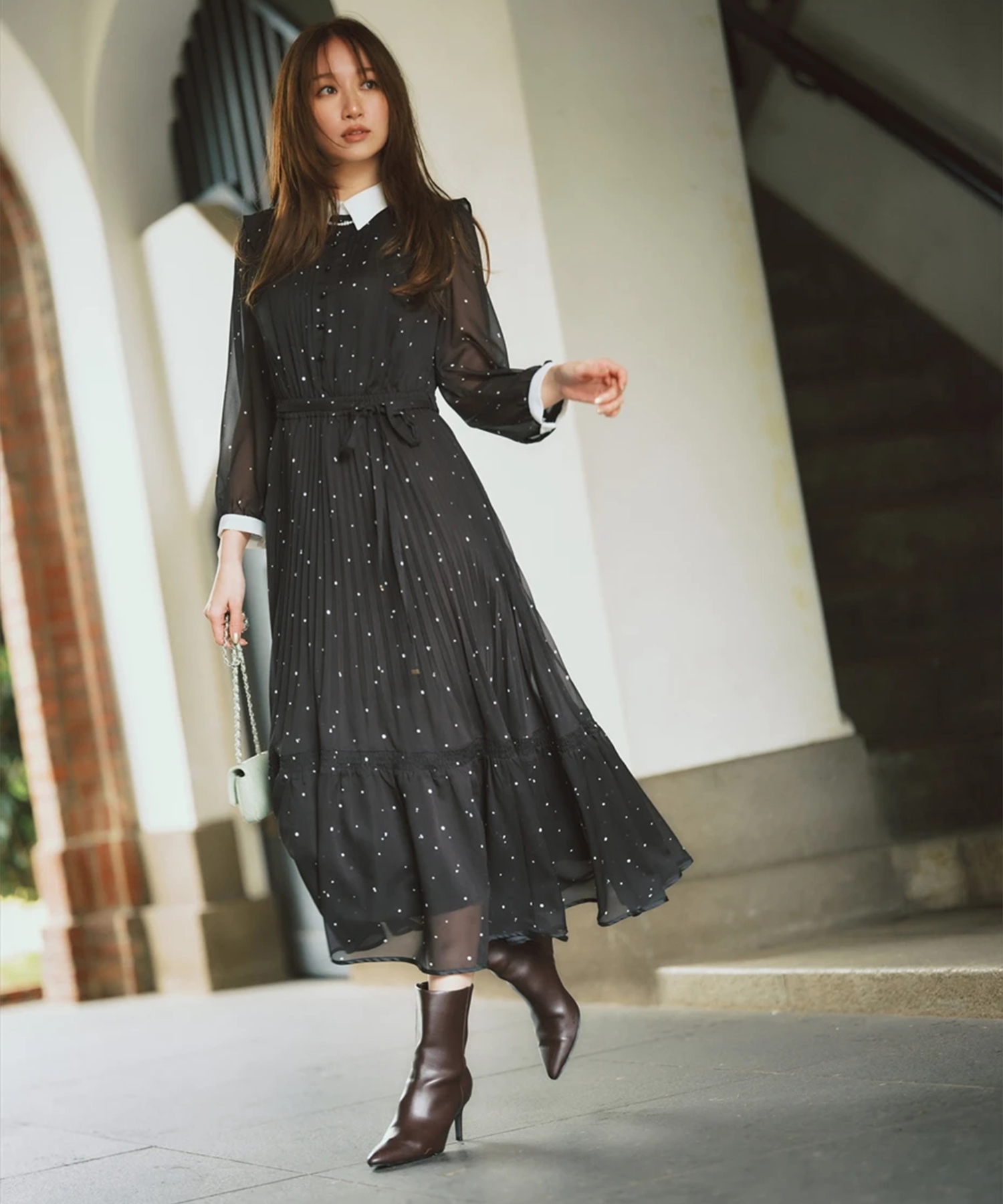 ジャスグリッティー　ワンピース スノードットプリントワンピース | ワンピース | JUSGLITTY（ジャス