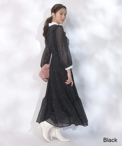 JUSGLITTY(ジャスグリッティー) |スノードットプリントワンピース