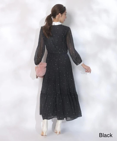 JUSGLITTY(ジャスグリッティー) |スノードットプリントワンピース