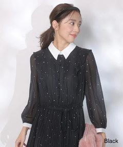 JUSGLITTY(ジャスグリッティー) |スノードットプリントワンピース