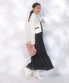 JUSGLITTY(ジャスグリッティー) |スノードットプリントワンピース