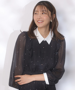 JUSGLITTY(ジャスグリッティー) |スノードットプリントワンピース