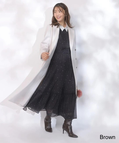 JUSGLITTY(ジャスグリッティー) |スノードットプリントワンピース