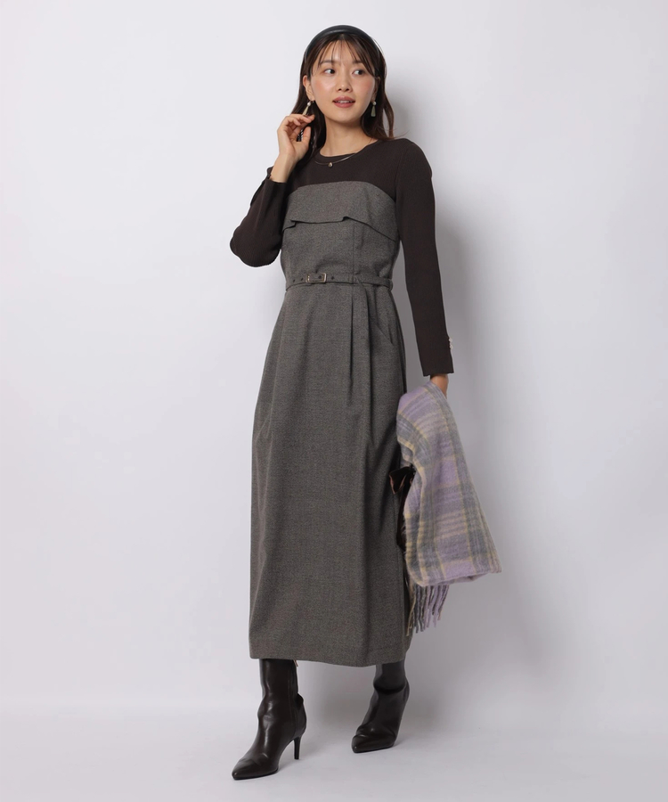 カットワークワンピースアルページュストーリー WEB LIMITED]ベアドッキングワンピース | ワンピース | JUSGLITTY