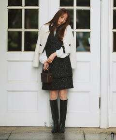 JUSGLITTY(ジャスグリッティー) |ファーリージャケットライクカーデ