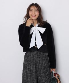 JUSGLITTY(ジャスグリッティー) |ファーリージャケットライクカーデ