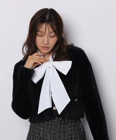 JUSGLITTY(ジャスグリッティー) |ファーリージャケットライクカーデ