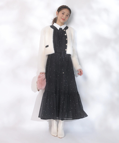 JUSGLITTY(ジャスグリッティー) |ファーリージャケットライクカーデ