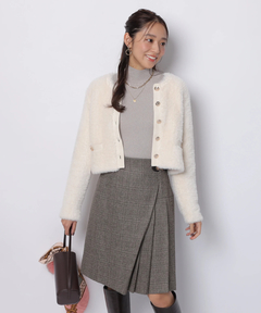 JUSGLITTY(ジャスグリッティー) |ファーリージャケットライクカーデ