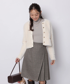 JUSGLITTY(ジャスグリッティー) |ファーリージャケットライクカーデ