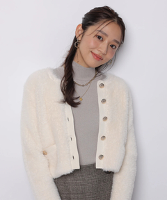 JUSGLITTY(ジャスグリッティー) |ファーリージャケットライクカーデ