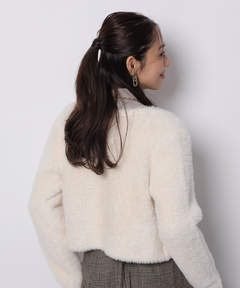 JUSGLITTY(ジャスグリッティー) |ファーリージャケットライクカーデ