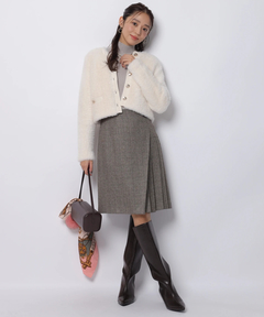 JUSGLITTY(ジャスグリッティー) |ファーリージャケットライクカーデ