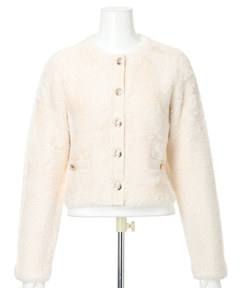 JUSGLITTY(ジャスグリッティー) |ファーリージャケットライクカーデ