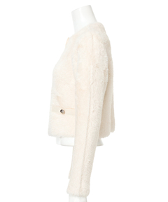 JUSGLITTY(ジャスグリッティー) |ファーリージャケットライクカーデ