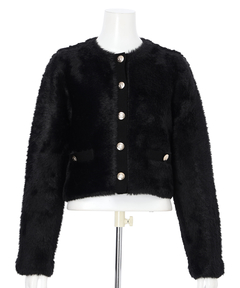 JUSGLITTY(ジャスグリッティー) |ファーリージャケットライクカーデ