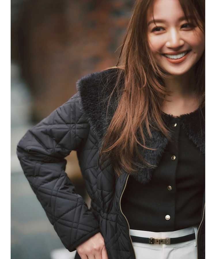 ファーリーカラー2WAYニット | ニット | JUSGLITTY（ジャス