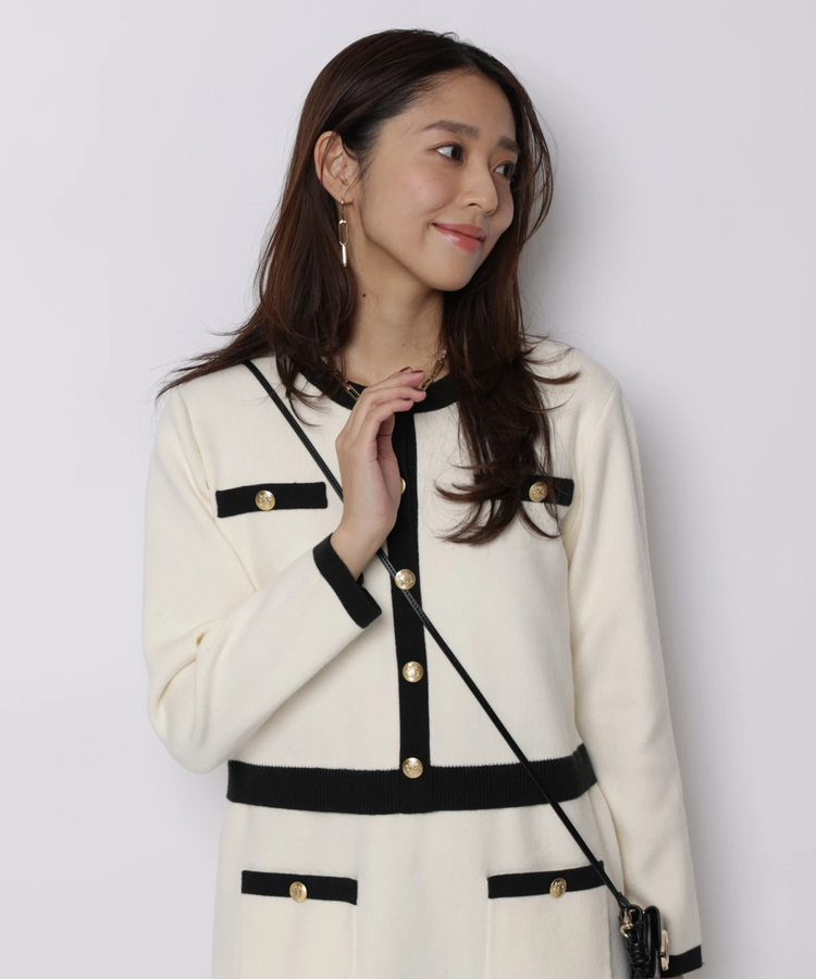 配色ニットアップライクワンピース | ワンピース | JUSGLITTY（ジャス
