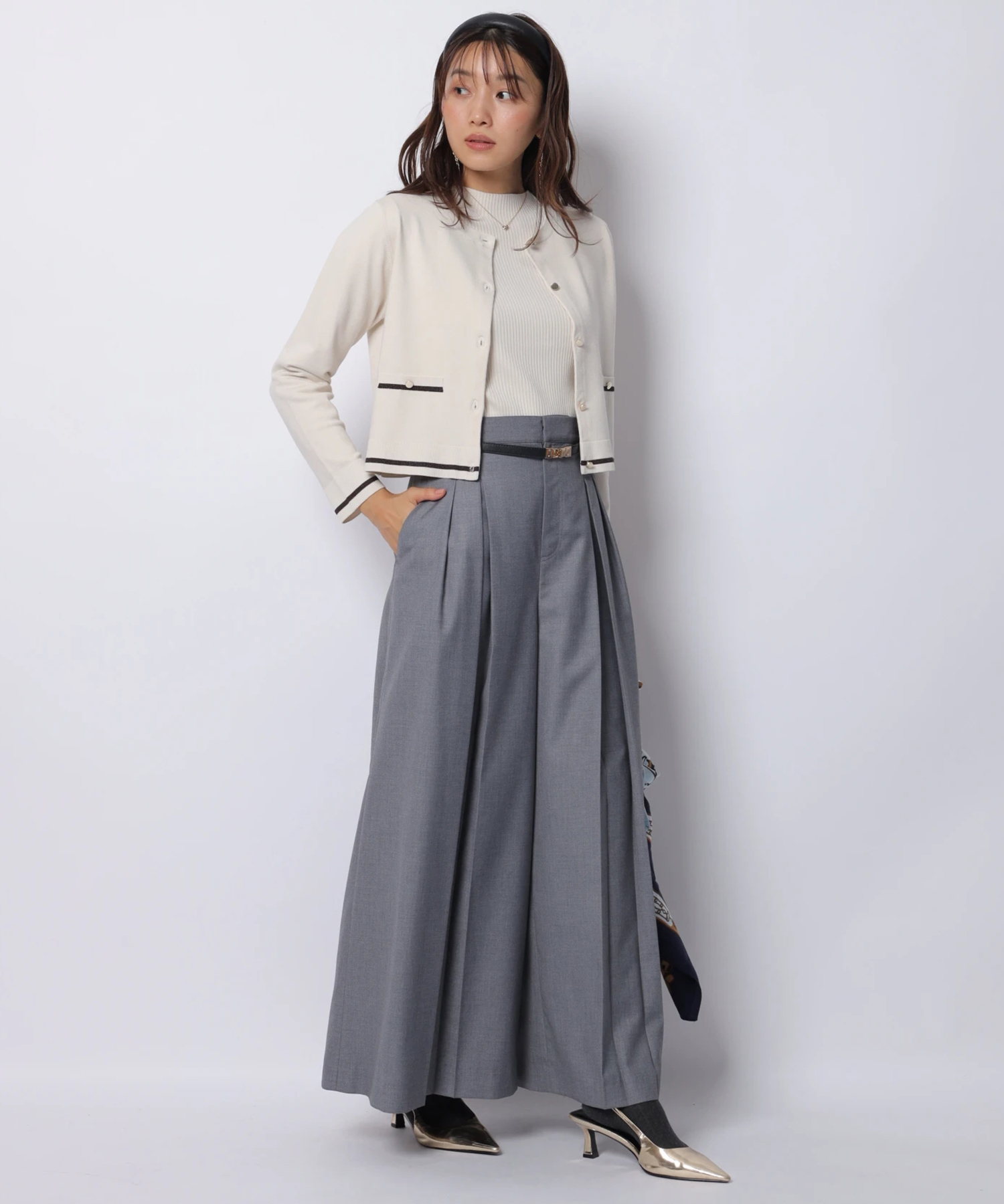 ベルト付タックワイドパンツ | パンツ | JUSGLITTY（ジャス