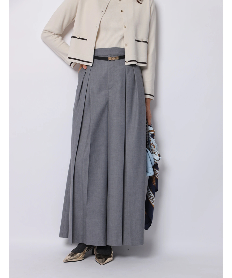 【1度着用】ジャスグリッティー　タックワイドパンツ 1 JUSGLITTY（ジャスグリッティー）の「タックワイドパンツ