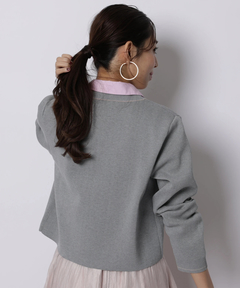 JUSGLITTY(ジャスグリッティー) |シャツカラーVネックアンサンブル