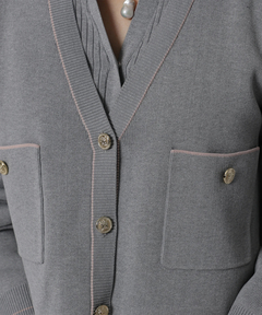 JUSGLITTY(ジャスグリッティー) |シャツカラーVネックアンサンブル