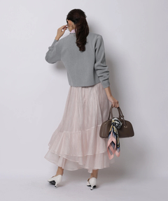 JUSGLITTY(ジャスグリッティー) |シャツカラーVネックアンサンブル