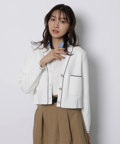 JUSGLITTY(ジャスグリッティー) |シャツカラーVネックアンサンブル