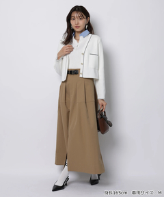 JUSGLITTY(ジャスグリッティー) |シャツカラーVネックアンサンブル