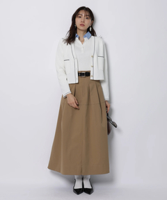 JUSGLITTY(ジャスグリッティー) |シャツカラーVネックアンサンブル