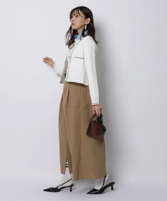 JUSGLITTY(ジャスグリッティー) |シャツカラーVネックアンサンブル