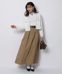 JUSGLITTY(ジャスグリッティー) |シャツカラーVネックアンサンブル